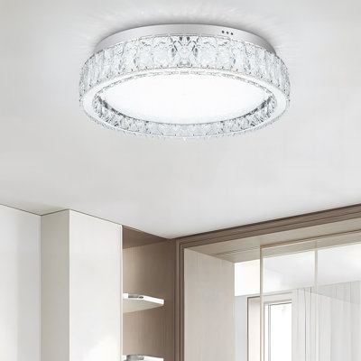 Ladrena Dimmable Crystal LED Flush Mount