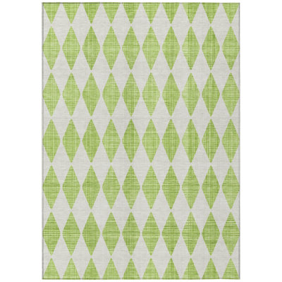 Fayme Washable Geometric Indoor / Outdoor Rug