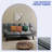 Adjustable Futon Sofa Bed with Cat-Scratch-Proof Fabric and Convertible Design-1138363695