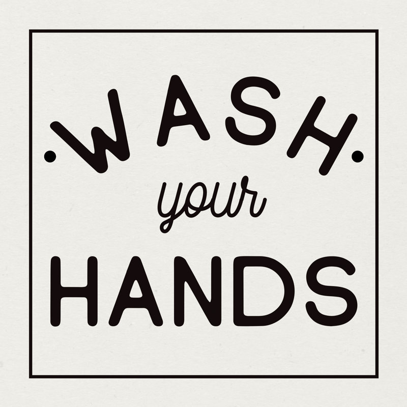 «Bathroom Rules I Sq by», art textuel sur toile tendue, H 20 po x l 20 po x P 1,25 po