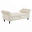 Banc de rangement en velours avec accoudoirs-136170832