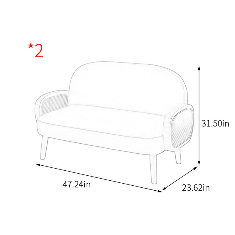 Banc rembourré en similicuir simple et pratique, Orange