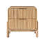 Lit et tables de chevet en chêne naturel moderne Luthien-106872522