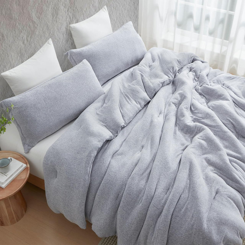 Ensemble d'édredon en polyester, Bleu, Édredon pour très grand lit + 2 très grandes ta