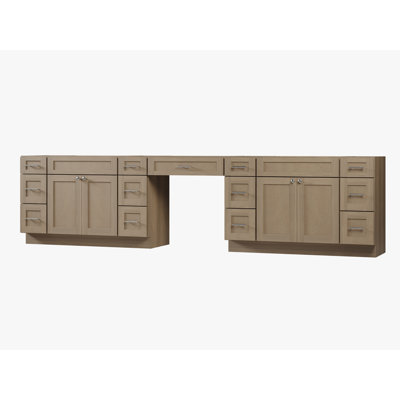 138'' Double Bathroom Vanity Base Only