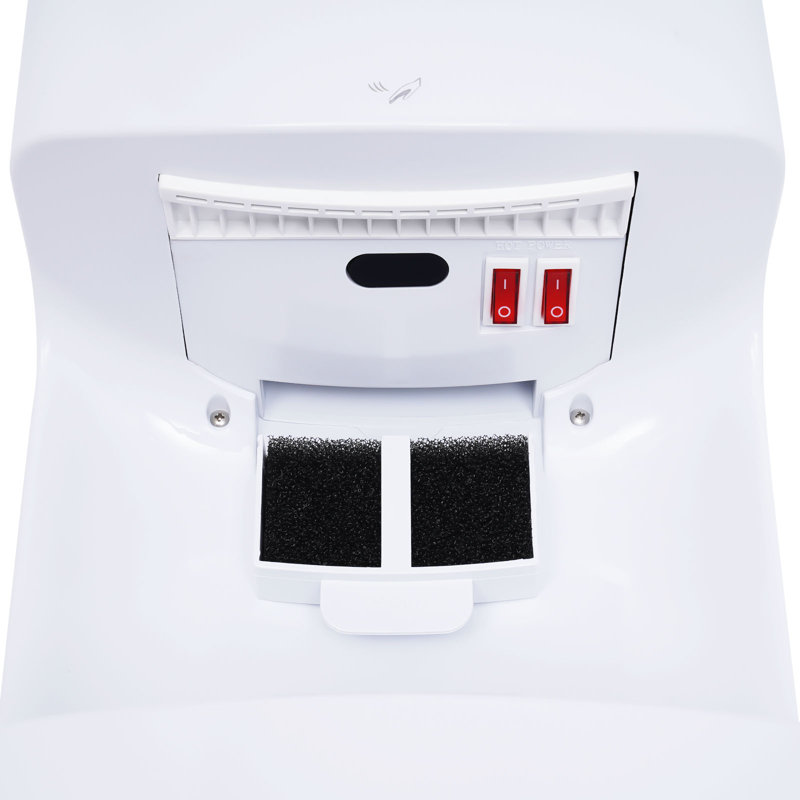 Auto-sensing Hand Dryer Wall Mounted Hot and Cold Modes with Drain Tank
