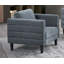 Chaise en tissu gris anthracite Kwalité Imports Brayden