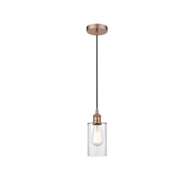 Luminaire suspendu cylindrique à 1 lumière Ervine