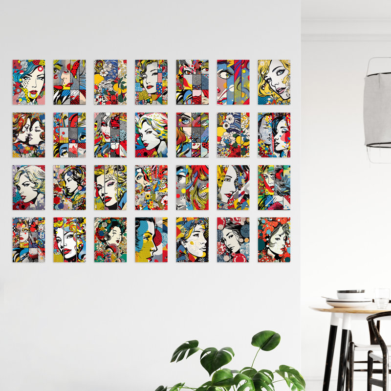 Ashion Face Pop Art Bubble Comic Aesthetic - 50 Piece No Frame Print