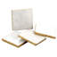 Sous-verres en marbre blanc naturel avec bords Providence-1193234784