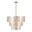 24" 5-Light Scalloped Capiz Shell Drum Chandelier-1878925499