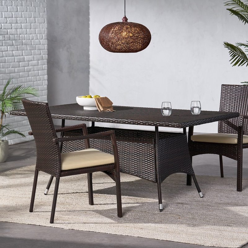 Rectangular Outdoor Dining Table, Patio Table