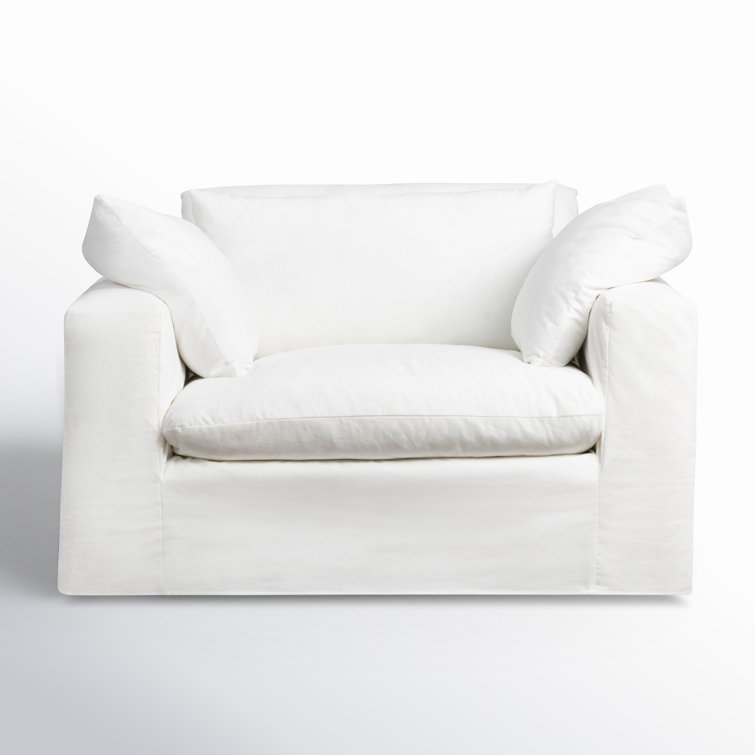 Remy Slipcovered Chair And A Half