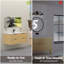 Meuble-lavabo mural 48 po en bois massif avec lavabo et dosseret en acrylique simple-1996548907