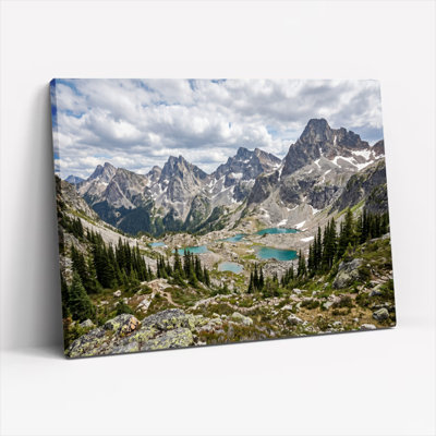 Paysage de montagne, art mural sur toile, ensemble de 1