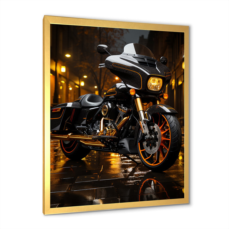 Moto Urban Streetster II, Cadre doré simple, H 32 po x l 24 po x P 1 po