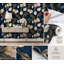 Papier peint amovible tulipes bleu marine Fiasco