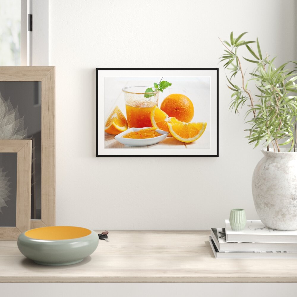 Gerahmtes Poster Frische Orangenmarmelade