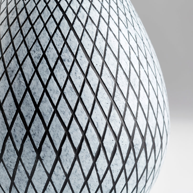 Bozeman Glass Table Vase, 9.5" H x 8" W x 8" D