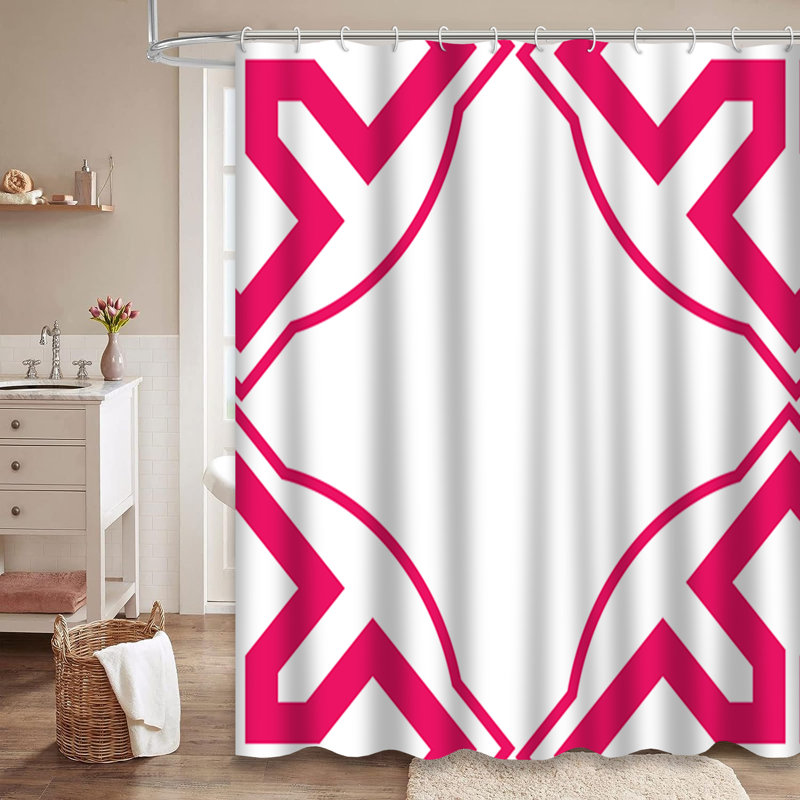 Bold Art Deco Baby Birthday Celtic Shower Curtain with 12 Hooks, 72" L x 78" W