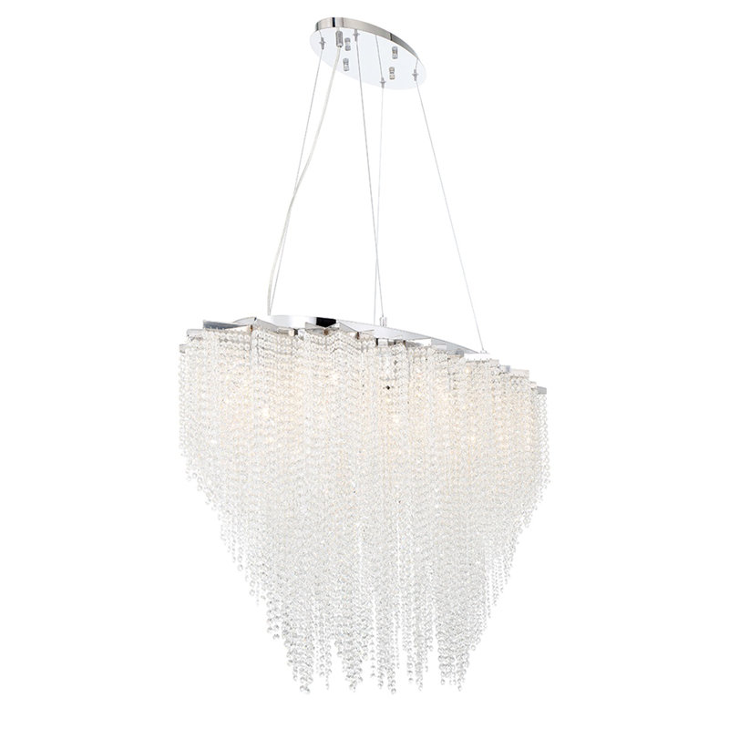 Lustre 18 lumières en chrome Cohen