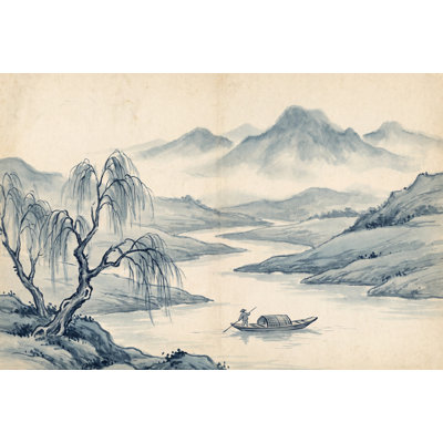 Papier peint paysage traditionnel Serene Willow