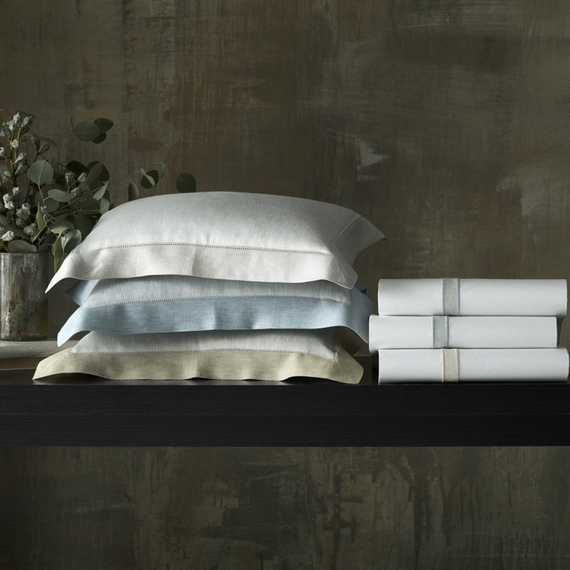 Alina Sheet Set, Queen Sheet Set, White/Coast
