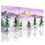 «Landscape & Nature Mountain Landscape with Trees and Mist», ensemble de 3 impressions sur toile-570624909