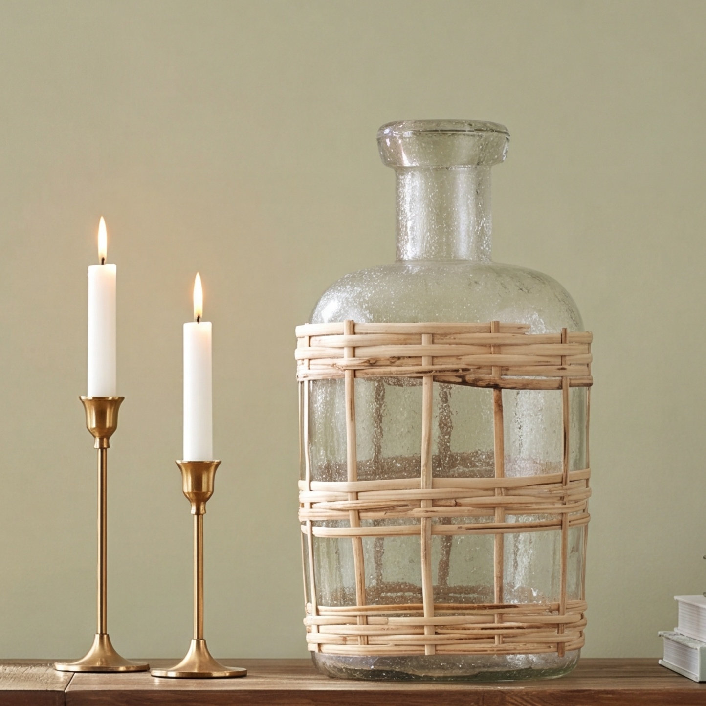 Decorative Bottles, 10" H x 3" W x 5" D