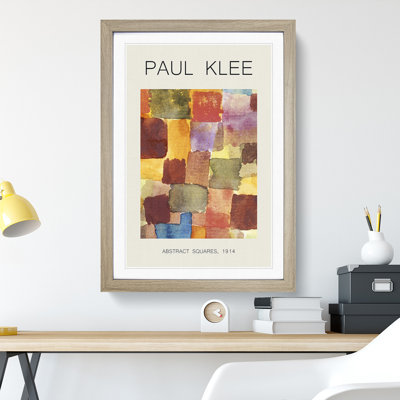 Squares by Paul Klee - 1 Piece Single Picture Frame Wall Art