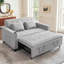 Canapé-lit convertible 3 en 1 de 165 cm (64,8 po) de taille Queen, avec coussins, poches latérales et porte-gobelet.-1092998210