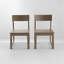 Ensemble de 2 chaises de salle à manger intérieur / extérieur en PEHD, chaises de jardin et de patio toutes saisons avec dossier moderne-1851130072