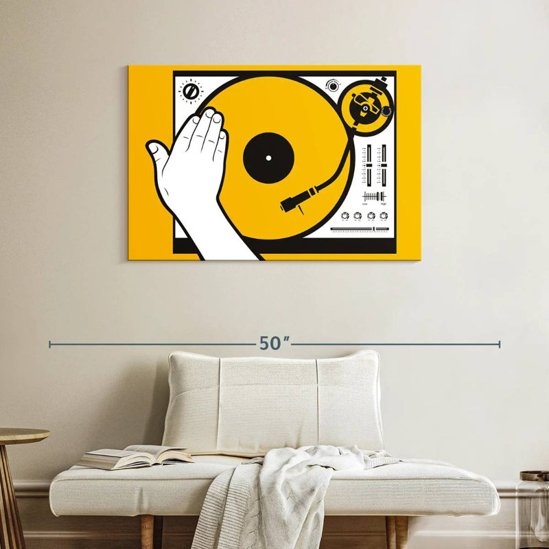 Abarca DJ Vinyl Scratch, 26" H x 39" W