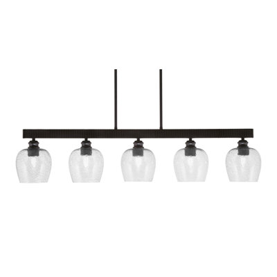 Bar 5 lumières Edge avec verre à bulles 6 po Edge