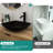 Modern Matte Black Bathroom Sink - Tempered Glass Vessel And Faucet With Drain Cool Pop-Up