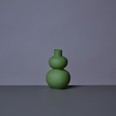 Matte Porcelain Mini Double Lobed Vase