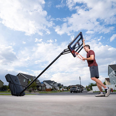 Panier de basketball d'extérieur portatif à hauteur ajustable 32 po