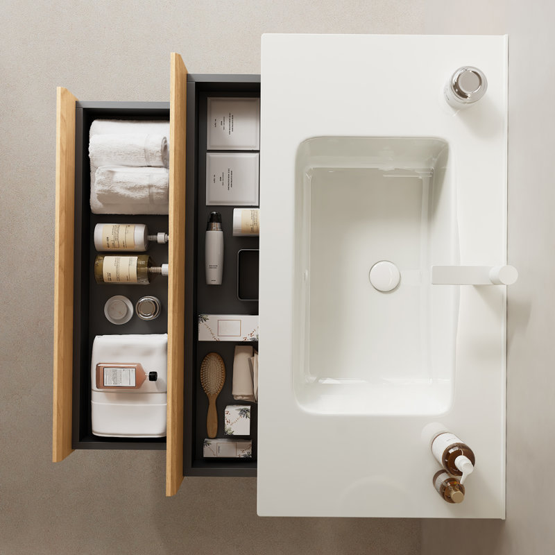 Bron 36" Bathroom Vanity Top with Integrated Ceramic Basin