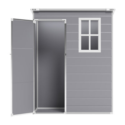 Azarius 5 ft. W x 3 ft. D Plastic Pent Tool Shed
