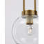 1 - Light Brass Gold Single Pendant
