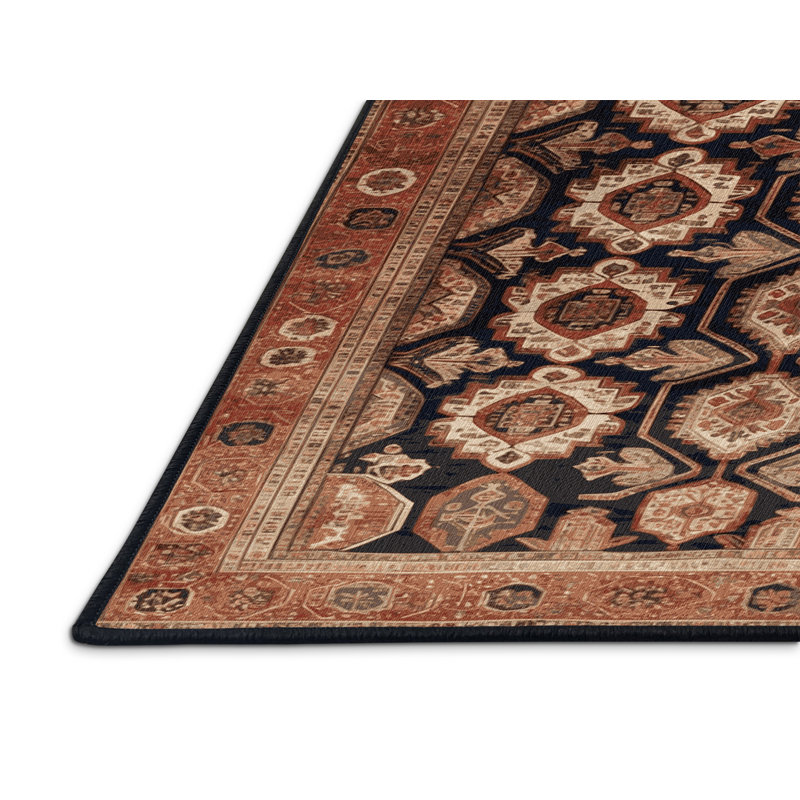 Tapis brun lavable à la machine, Rectangle 7 pi x 10 pi