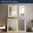 Tile Textured Chrome and White Beveled Framed Decorative Accent Wall Mirror - 33.5" x 27.5"-370738313
