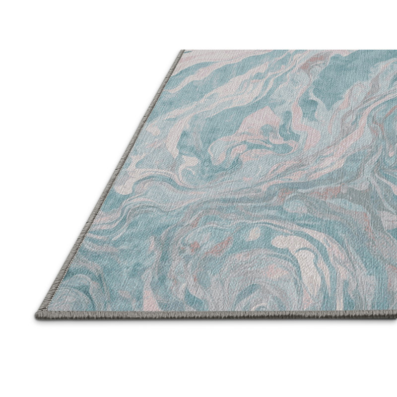Machine Washable Gray Area Rug, Rectangle 8' x 10'