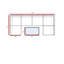 Canapé modulaire d'extérieur pour 4 personnes, coussins confortables en mousse de 5 po d'épaisseur, assemblage instantané entièrement assemblé, conception réversible, table basse à plateau en verre, housses de coussin grises avec 14 personnes amovibles