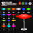 Inko Outdoor LED Light-up Bar Dining Party Pub Table Color Changing Adjustable Height