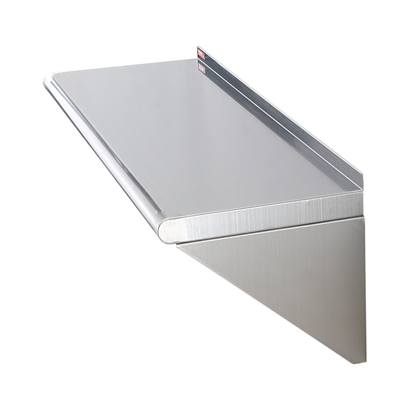 Metal Floating Shelf, 12" H x 36" W x 2.4" D
