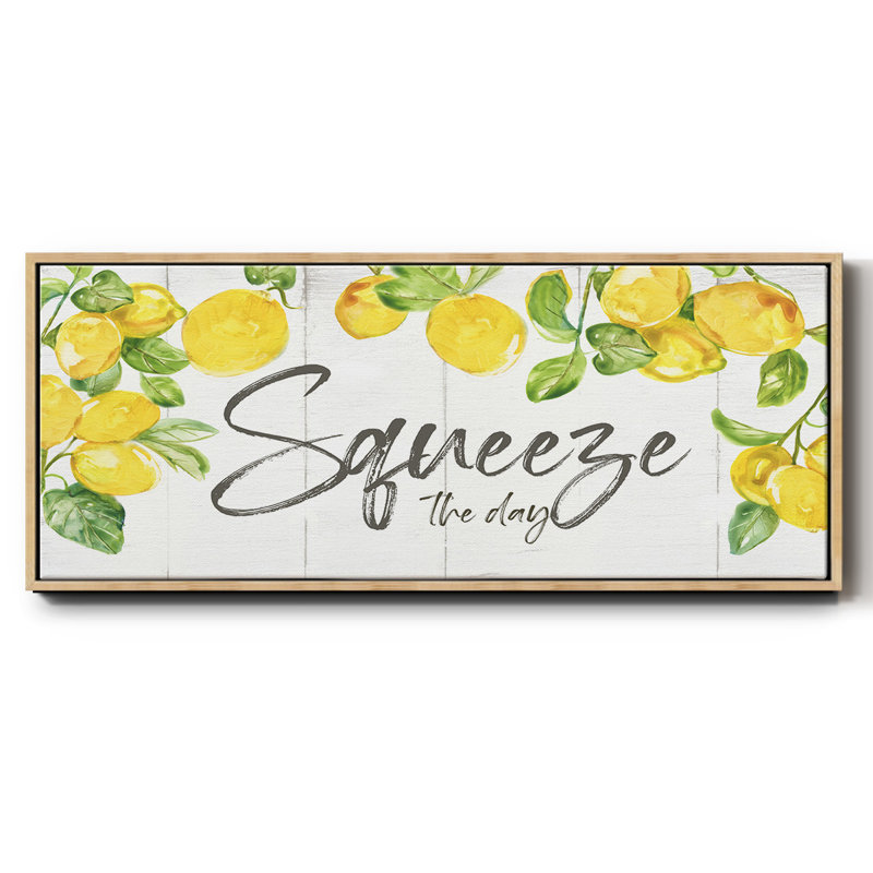 Lemon Squeeze - toile encadrée, H 12 po x l 30 po