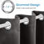 Luxury 230 GSM 100% Blackout Eyelet Room Darkening Curtain Pair-269875188-269875187