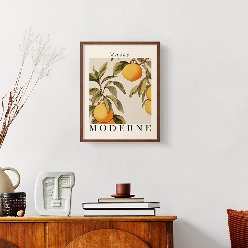 "Vintage Floral XXXVII" sur, Noyer, H 14 po x l 11 po