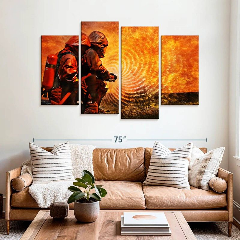 Alcaraz Firefighter Rings Of Fire, 42'' H x 68'' W